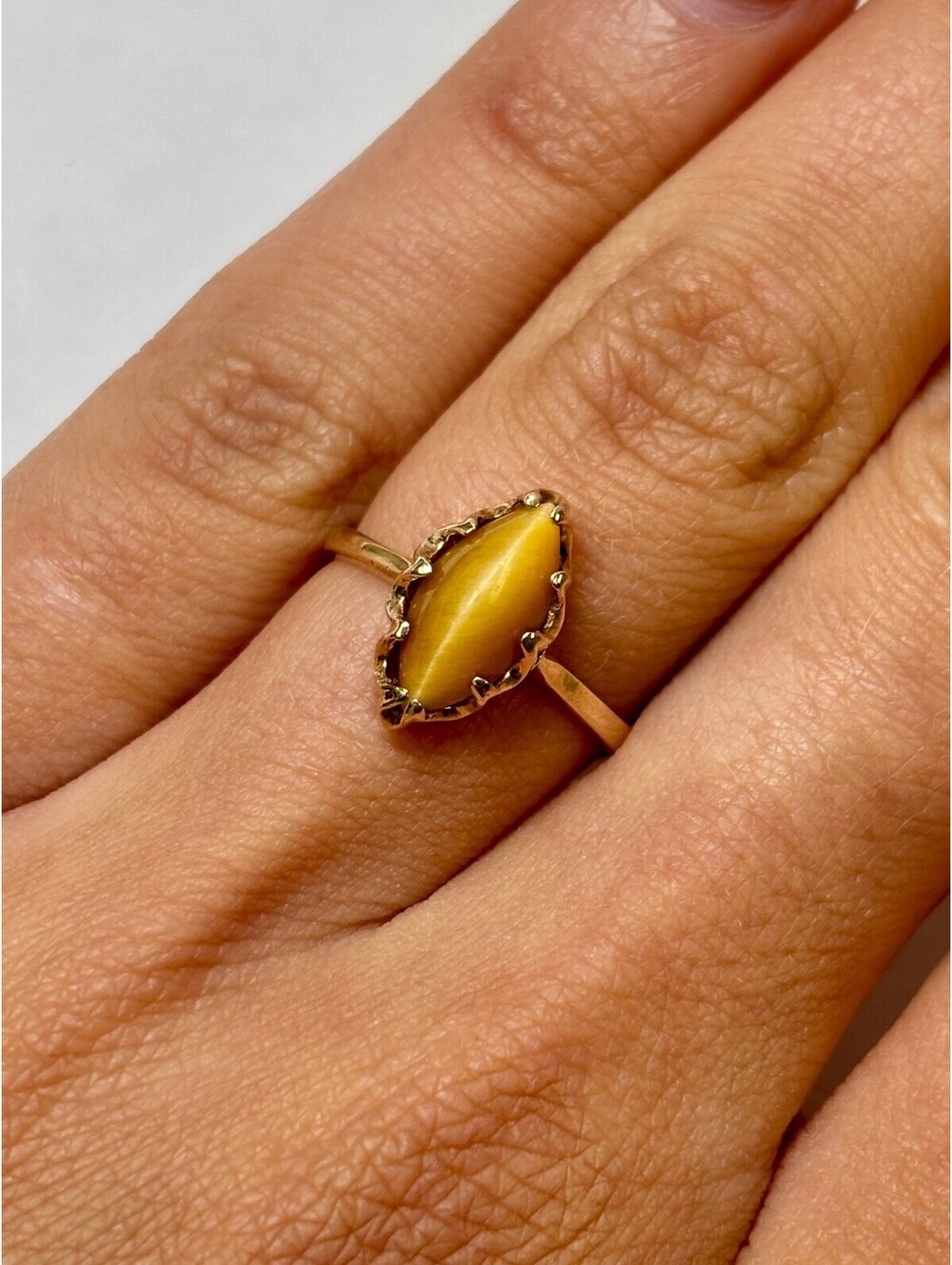 10k Yellow Gold Yellow Stone Ring